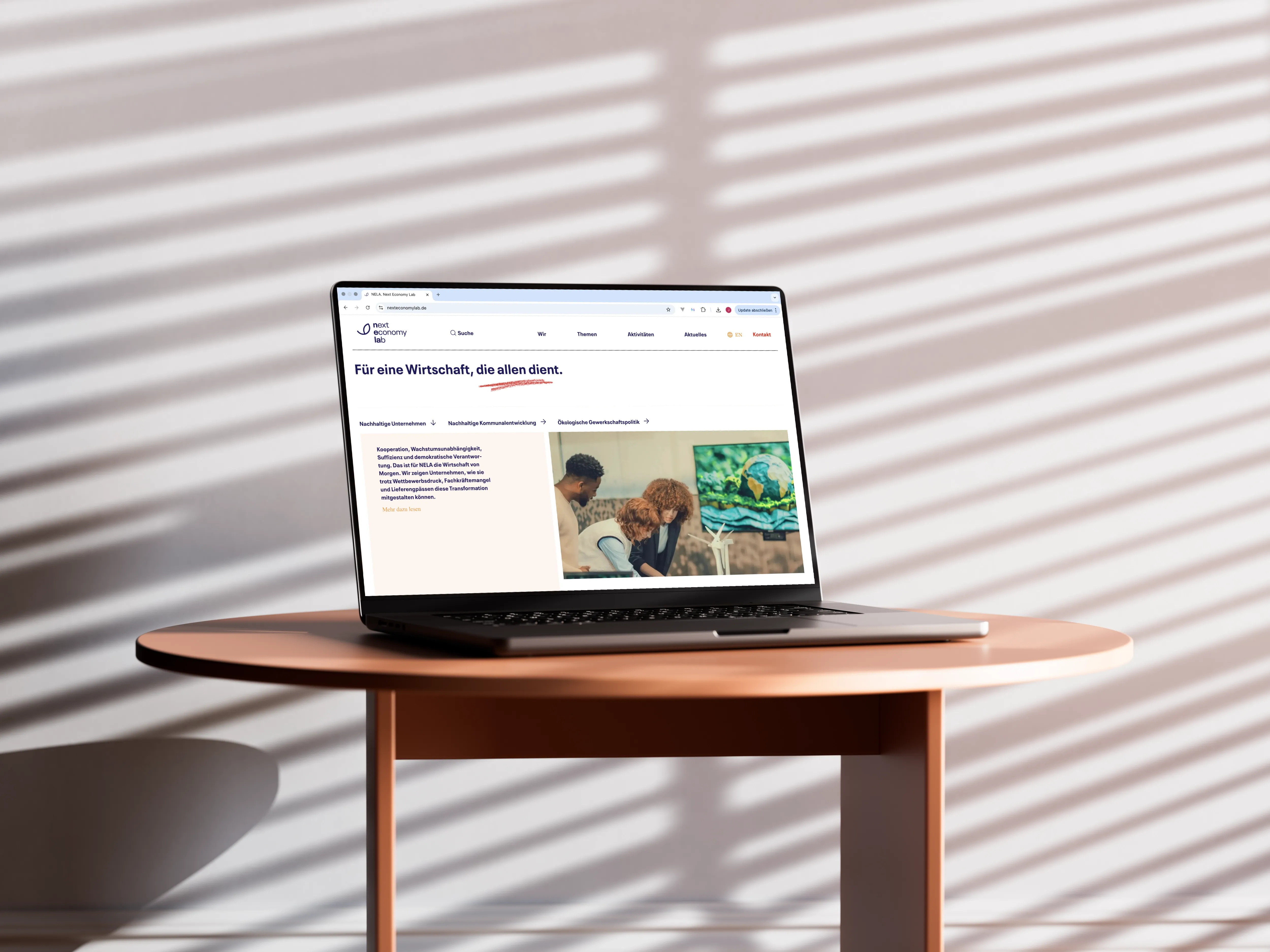 Next Economy Lab – Website