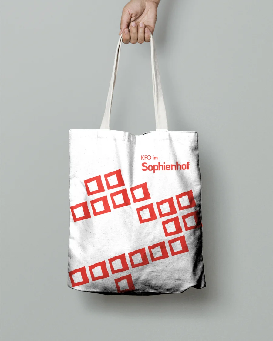 Merchandise: Das Muster aus dem Logo-Mark in seiner dekorativsten Form.